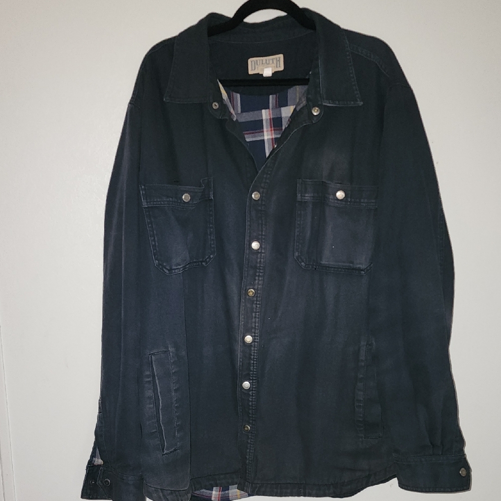 Duluth Trading Co Dark Gray Shirt Jacket